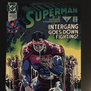 Superman #60 • KEY 1st Appearance Of Agent Liberty! (Oct 1991, DC